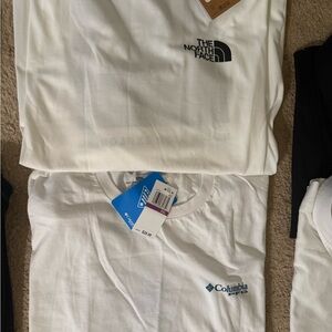 White The North Face and Columbia T-Shirts